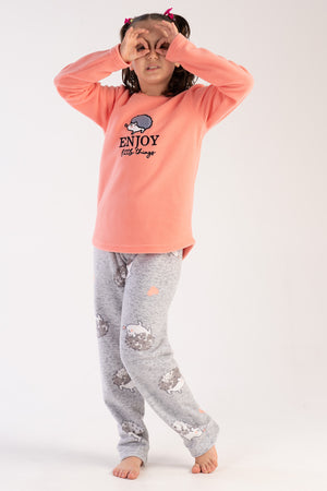 KIZ COCUK POLAR UZUN KOL PIJAMA TAKIM(7 - 8/13 - 14) 303042 - Vienetta1.GrupSEFTALI