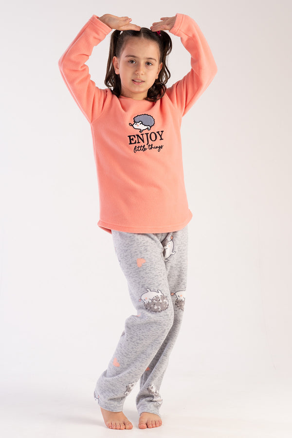 KIZ COCUK POLAR UZUN KOL PIJAMA TAKIM(7 - 8/13 - 14) 303042 - Vienetta1.GrupSEFTALI