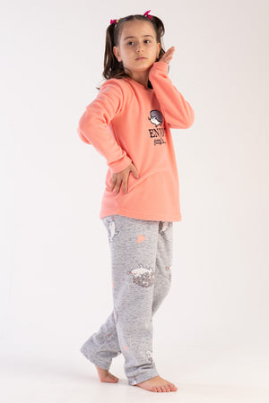 KIZ COCUK POLAR UZUN KOL PIJAMA TAKIM(7 - 8/13 - 14) 303042 - Vienetta1.GrupSEFTALI