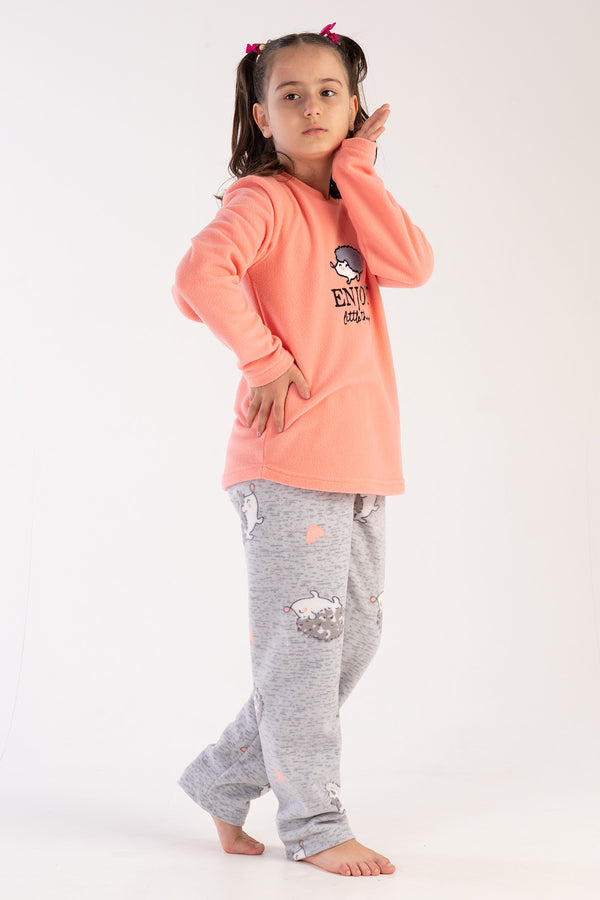 KIZ COCUK POLAR UZUN KOL PIJAMA TAKIM(7 - 8/13 - 14) 303042 - Vienetta1.GrupSEFTALI