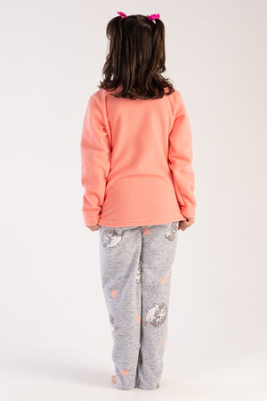 KIZ COCUK POLAR UZUN KOL PIJAMA TAKIM(7 - 8/13 - 14) 303042 - Vienetta1.GrupSEFTALI