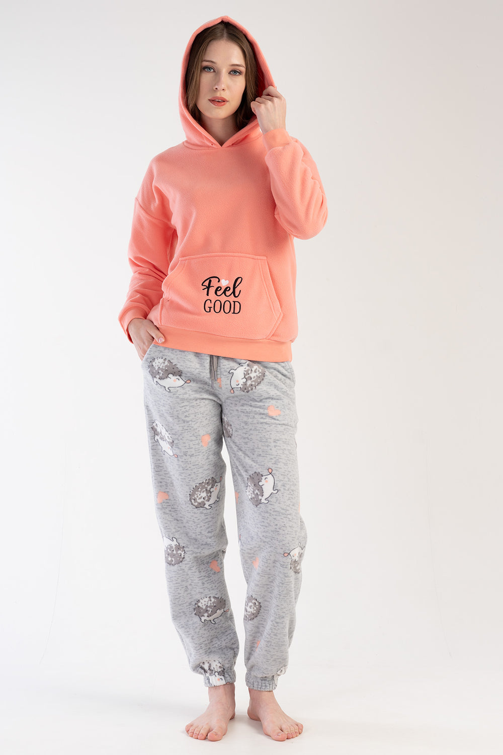 KADIN POLAR UZUN KOL PIJAMA TAKIM 303044 - Vienetta1.GrupSEFTALI