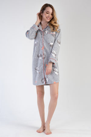 Woman Hedgehog Buttoned Tunic