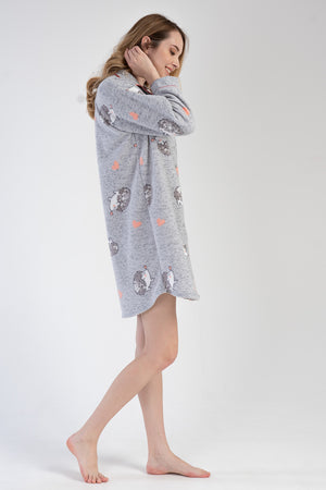Woman Hedgehog Buttoned Tunic