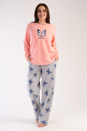 KADIN POLAR XXL UZUN KOL PIJAMA TAKIM 303047 - Vienetta1.GrupSEFTALI