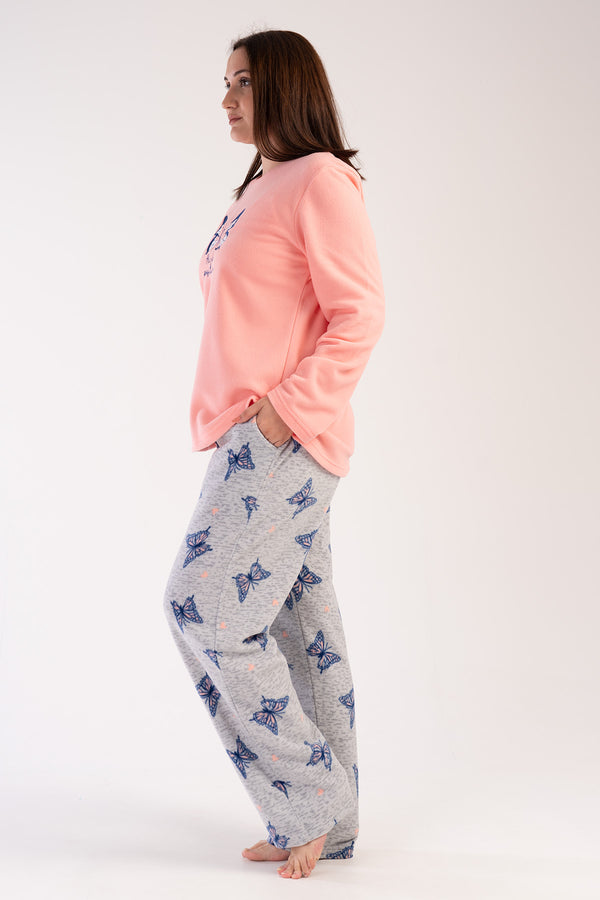 KADIN POLAR XXL UZUN KOL PIJAMA TAKIM 303047 - Vienetta1.GrupSEFTALI