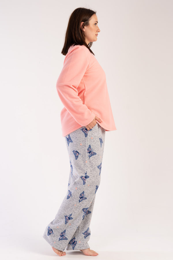 KADIN POLAR XXL UZUN KOL PIJAMA TAKIM 303047 - Vienetta1.GrupSEFTALI