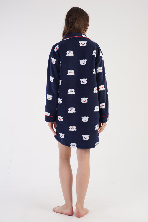 Woman Fleece Sweet Bear Tunic