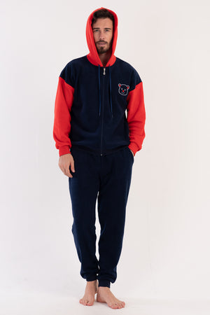 ERKEK POLAR UZUN KOL PIJAMA TAKIM 303054 - Vienetta1.GrupY.LACIVERT