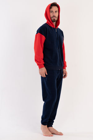 ERKEK POLAR UZUN KOL PIJAMA TAKIM 303054 - Vienetta1.GrupY.LACIVERT