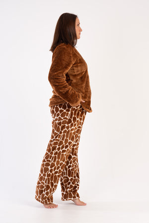 Woman Big Size Soft Fleece Chicky Pyjama Set