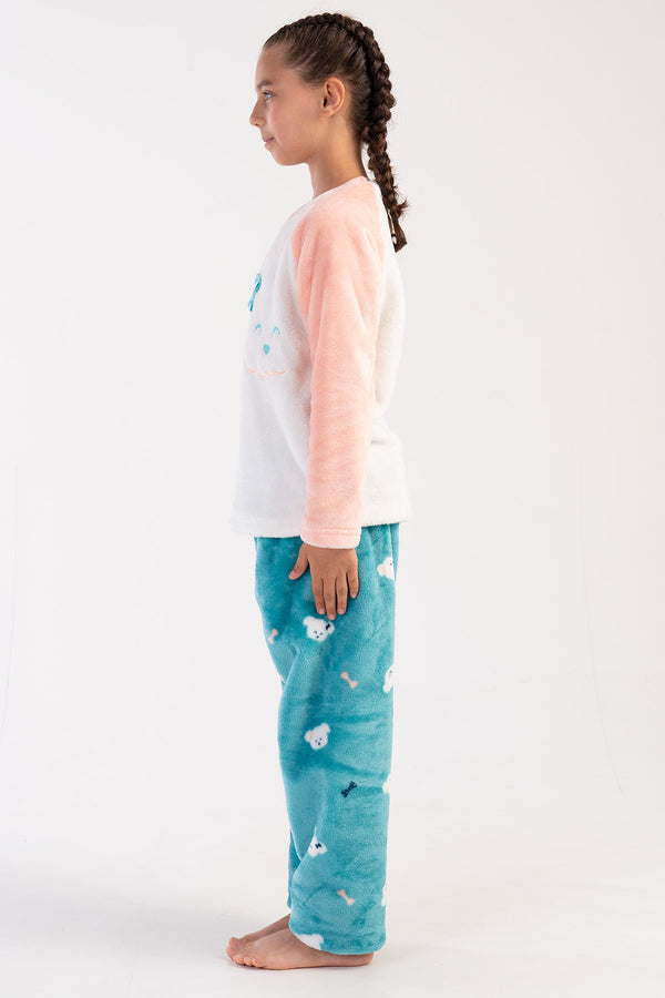 KIZ COCUK SOFT UZUN KOL PIJAMA TAKIM(7 - 8/13 - 14) 303091 - Vienetta1.GrupSOFT PINK