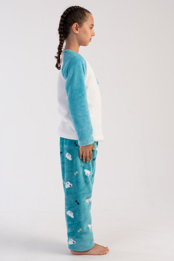 Kids' Girl Aqua Pyjama Set