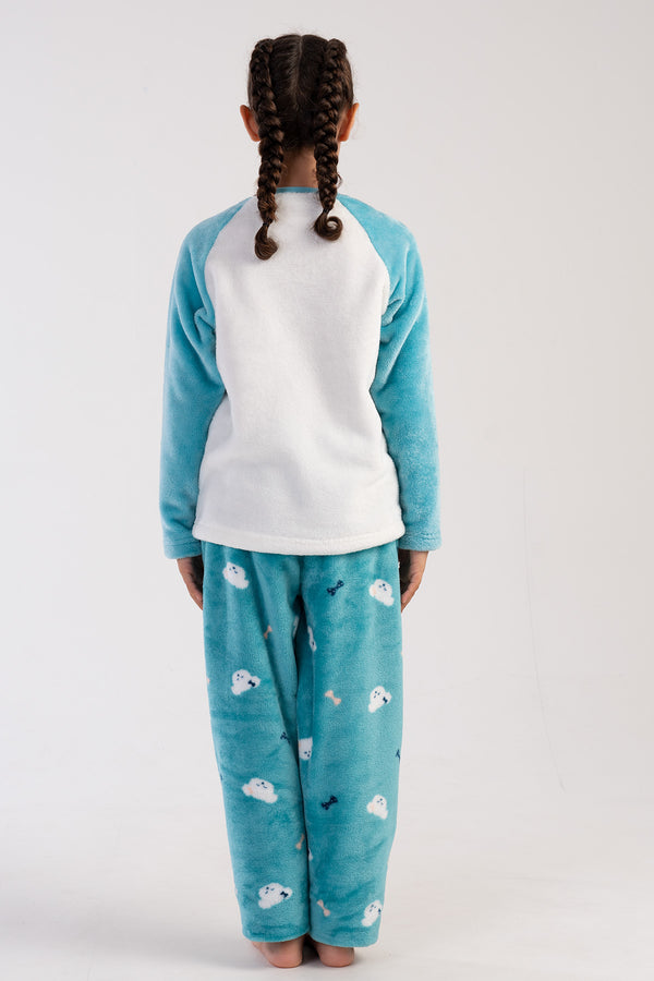Kids' Girl Aqua Pyjama Set