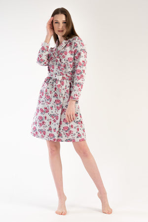 KADIN KAPITONE UZUN KOL SABAHLIK 303103 - Vienetta1.GrupGRAY MELANGE