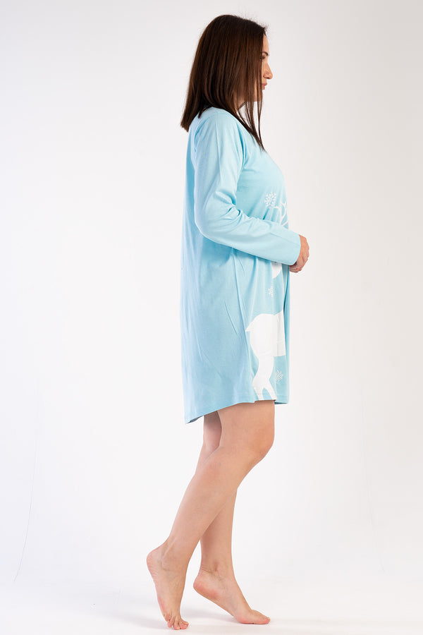Woman Big Size Crystal Blue Tunic