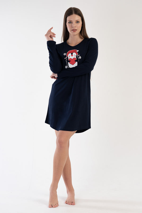 Woman Snowy Christmas Tunic