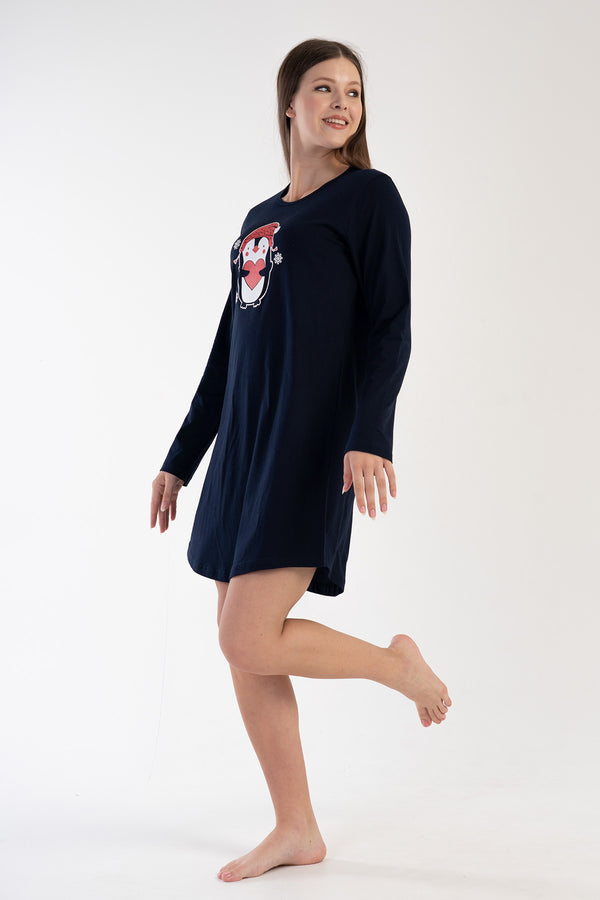 Woman Snowy Christmas Tunic