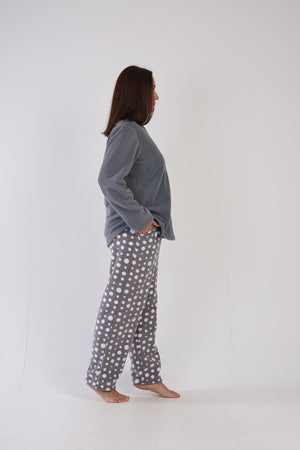 Woman Fleece Big Size Cute Pyjama Set