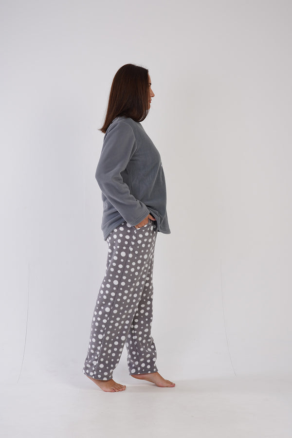 Woman Fleece Big Size Cute Pyjama Set
