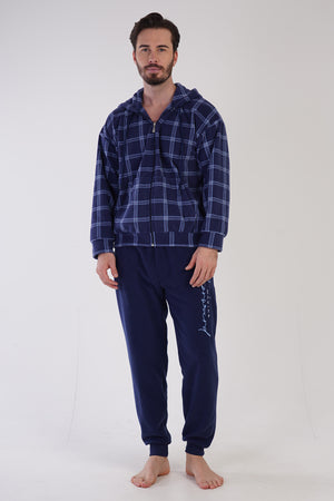 ERKEK POLAR UZUN KOL PIJAMA TAKIM 303183 - Vienetta1.GrupINDIGO