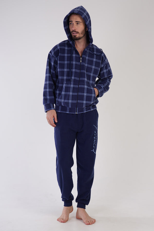 ERKEK POLAR UZUN KOL PIJAMA TAKIM 303183 - Vienetta1.GrupINDIGO