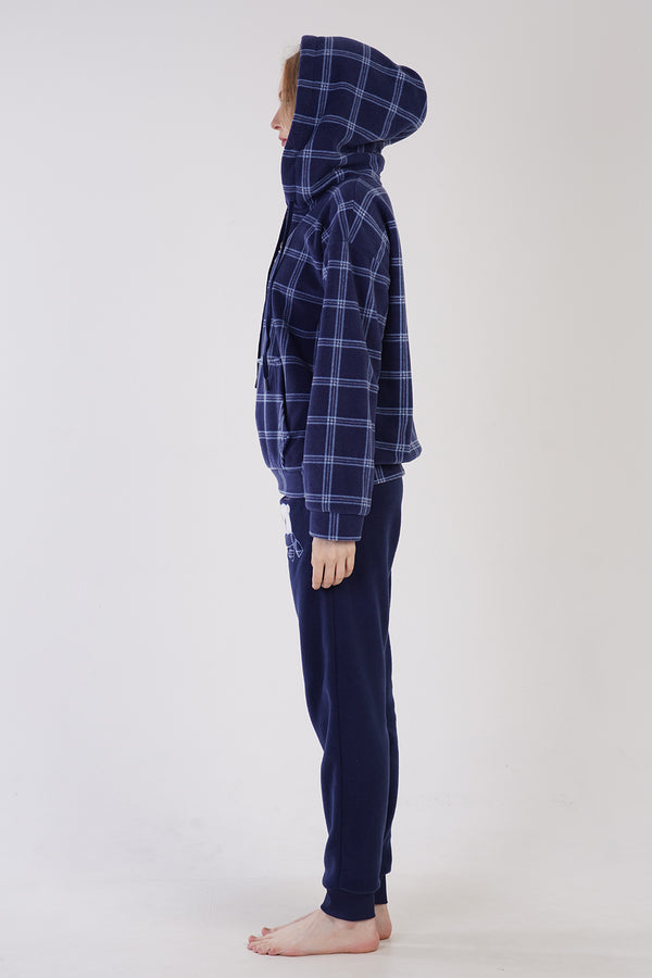 KADIN POLAR UZUN KOL PIJAMA TAKIM 303184 - Vienetta1.GrupINDIGO