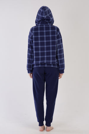 KADIN POLAR UZUN KOL PIJAMA TAKIM 303184 - Vienetta1.GrupINDIGO