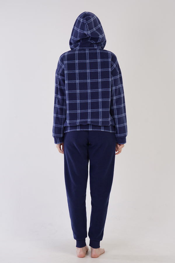 KADIN POLAR UZUN KOL PIJAMA TAKIM 303184 - Vienetta1.GrupINDIGO