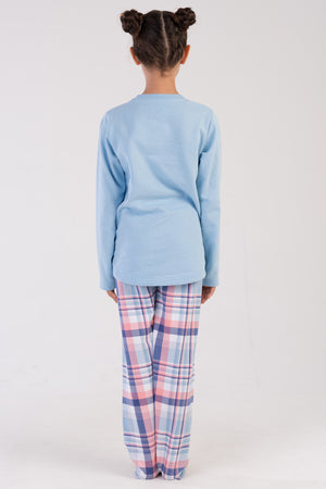 KIZ COCUK 2IPLIK UZUN KOL PIJAMA TAKIM 303202 - Vienetta1.GrupPINK