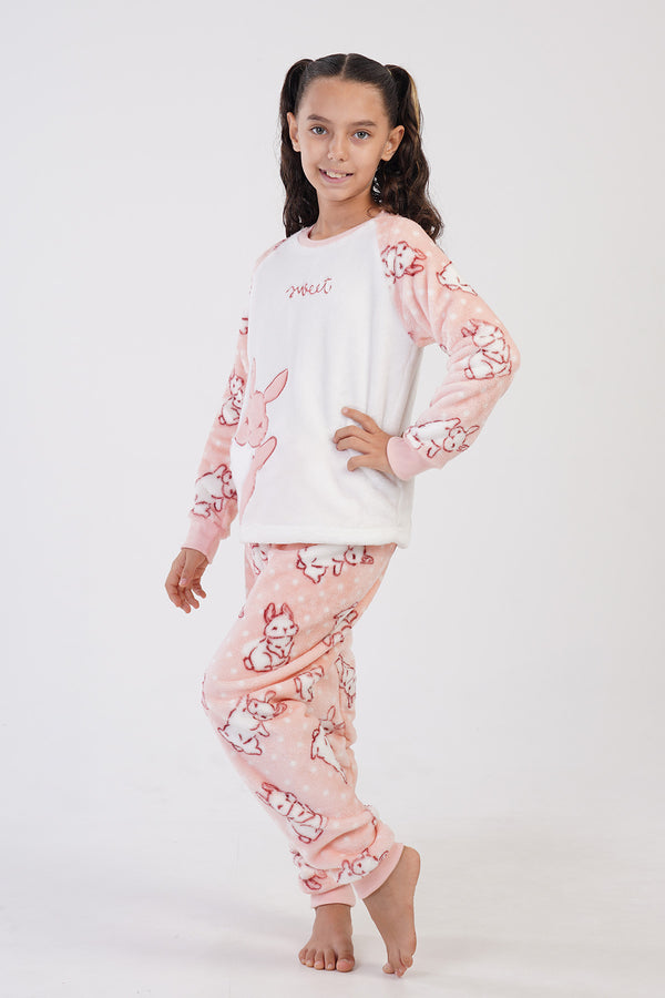 Kids' Girl Soft Fleece Sweet Pyjama Set
