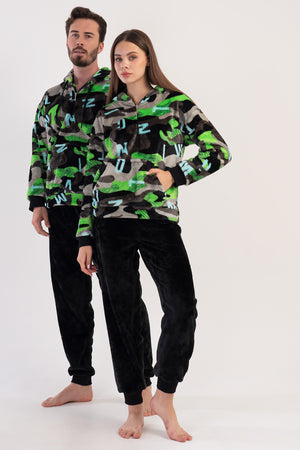 KADIN SOFT UZUN KOL PIJAMA TAKIM 304078 - Vienetta1.GrupSIYAH