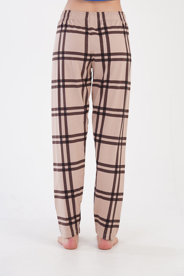 Woman Brown and Beige Pyjama Separate