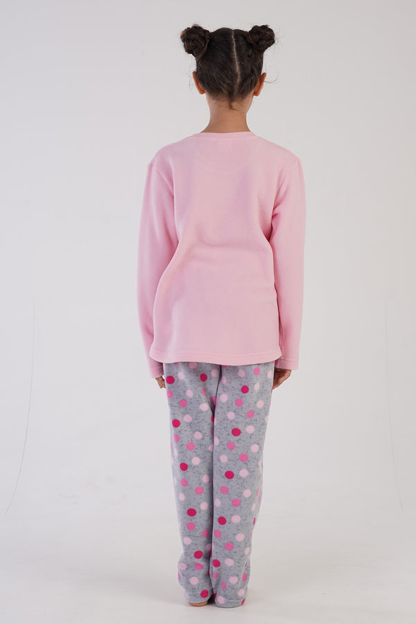 KIZ COCUK POLAR UZUN KOL PIJAMA TAKIM(7 - 8/13 - 14) 304151 - Vienetta1.GrupPINK