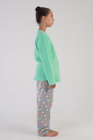 KIZ COCUK POLAR UZUN KOL PIJAMA TAKIM(7 - 8/13 - 14) 304151 - Vienetta1.GrupPINK