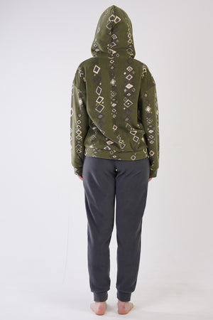 Woman Benna Fleece Zipper Detail Pyjama Set