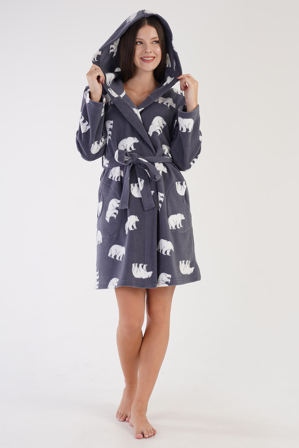 KADIN POLAR UZUN KOL KISA SABAHLIK 304180 - Vienetta1.GrupFUME