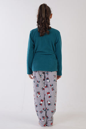 KIZ COCUK POLAR UZUN KOL PIJAMA TAKIM(9 - 10/15 - 16) 305004 - Vienetta1.GrupPETROL