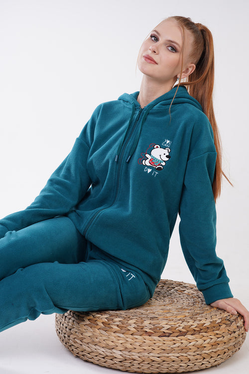 Woman Deila Fleece Long Sleeve Pyjama Set