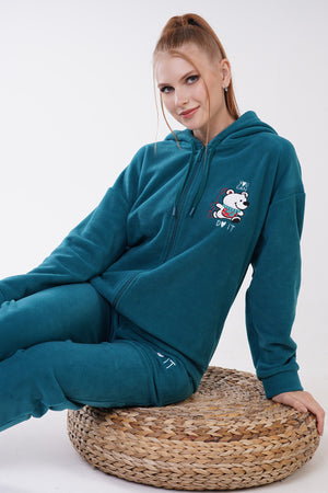 Woman Deila Fleece Long Sleeve Pyjama Set