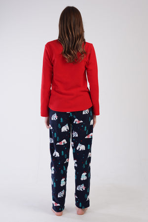 KADIN POLAR UZUN KOL PIJAMA TAKIM 305007 - Vienetta1.GrupVISNE