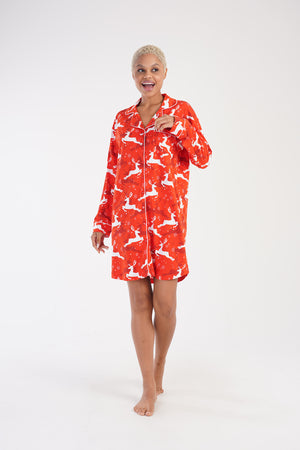 KADIN P.SUPREM TAMAMI DUGMELI UZUN KOL ETEGI OVAL GOMLEK TUNIK