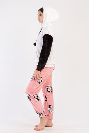 KADIN SOFT UZUN KOL PIJAMA TAKIM 305204 - Vienetta1.GrupBEYAZ