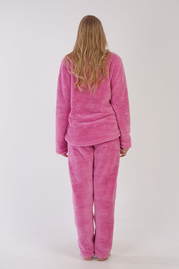 KADIN WELSOFT UZUN KOL PIJAMA TAKIM 306050 - Vienetta1.GrupPINK
