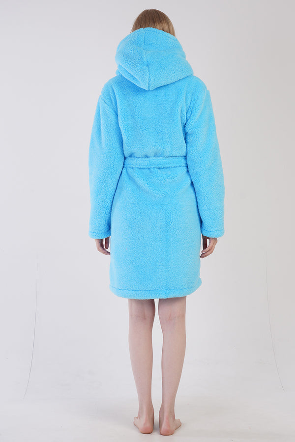 Woman Turquoise Welsoft Dressing Gown