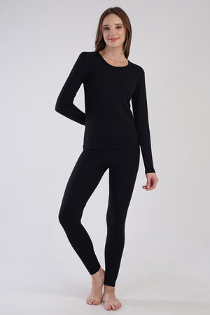 KADIN COMFORT UZUN KOL ICLIK TAKIM 309004 - Vienetta1.GrupSIYAH