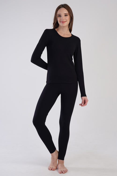 KADIN COMFORT UZUN KOL ICLIK TAKIM 309004 - Vienetta1.GrupSIYAH