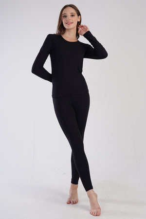 KADIN COMFORT UZUN KOL ICLIK TAKIM 309004 - Vienetta1.GrupSIYAH