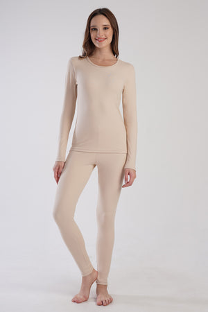 KADIN COMFORT UZUN KOL ICLIK TAKIM 309004 - Vienetta1.GrupECRU