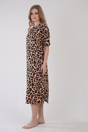 Woman Leopard Supreme Vent Detail Tunic